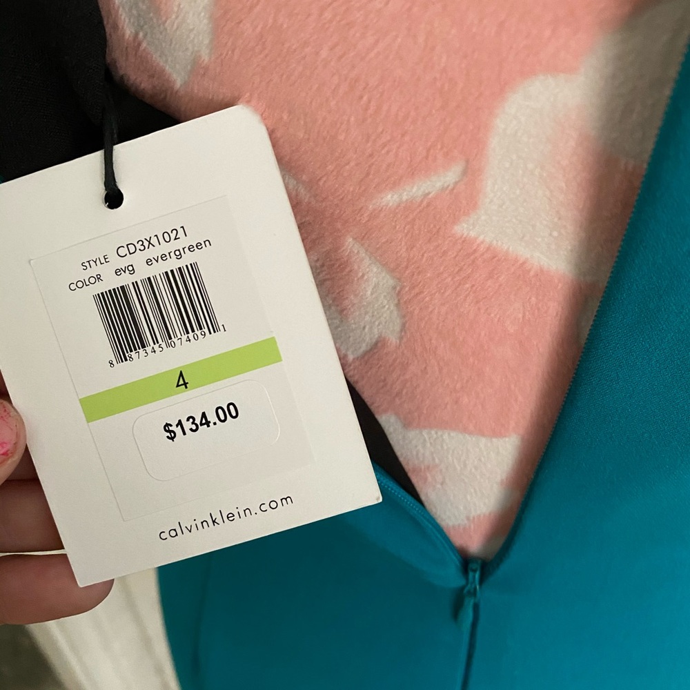 New Calvin Klein Evergreen Classy Dress 4 - Picture 8 of 8